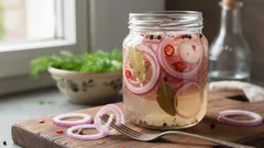 Zo maak je in 3 minuten onweerstaanbare gemarineerde rode ui